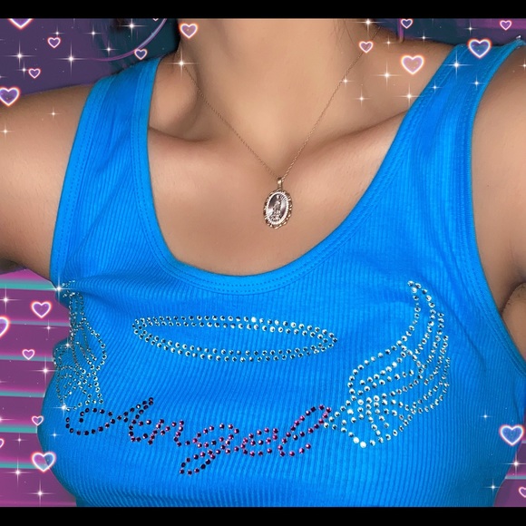 โจ Angel Rhinestone Tank Topโจ - Picture 2 of 10